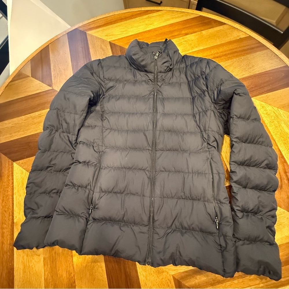 Uniqlo Kids Black Puffer Jacket Down filled NO HOOD see measurements